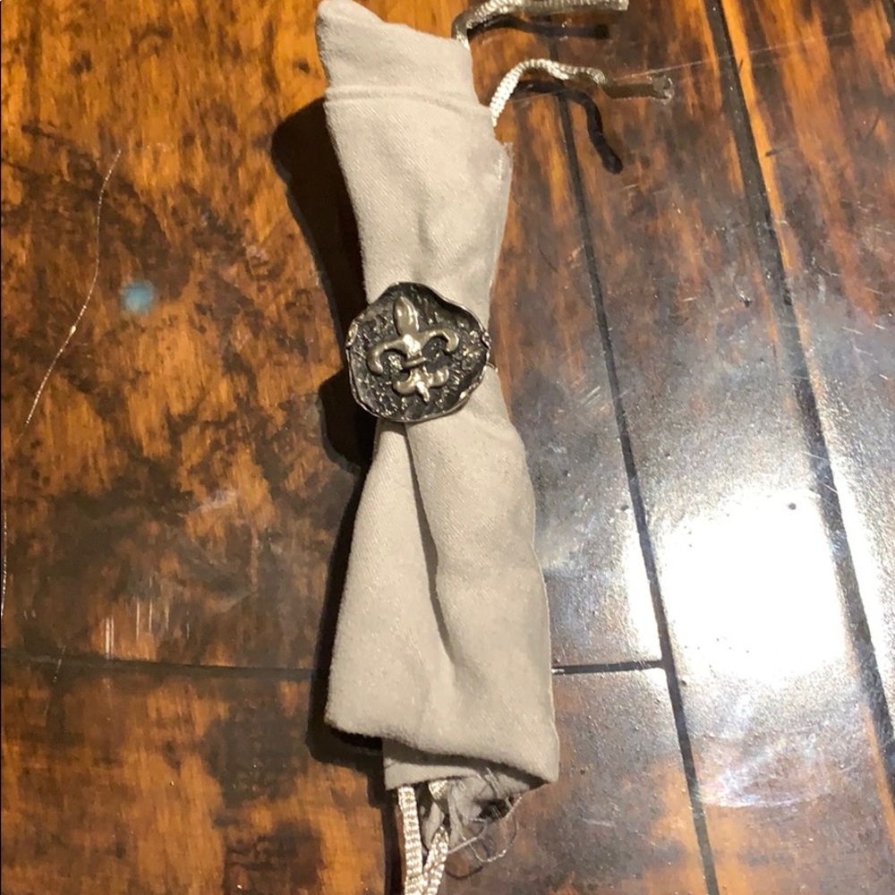 Fleur de los sterling silver ring
